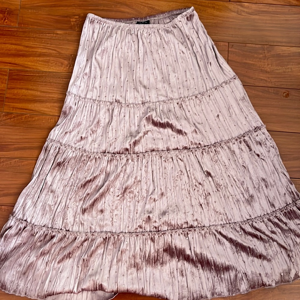Central Park mauve pink fairy sequence skirt